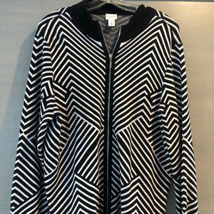 Chico Patterned Zip Up Jacket